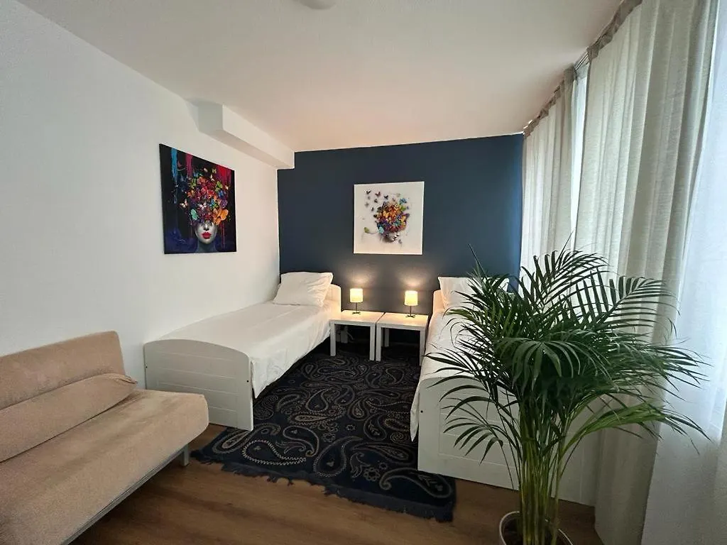 Apartmán Skylineapartment Frankfurt nad Mohanem